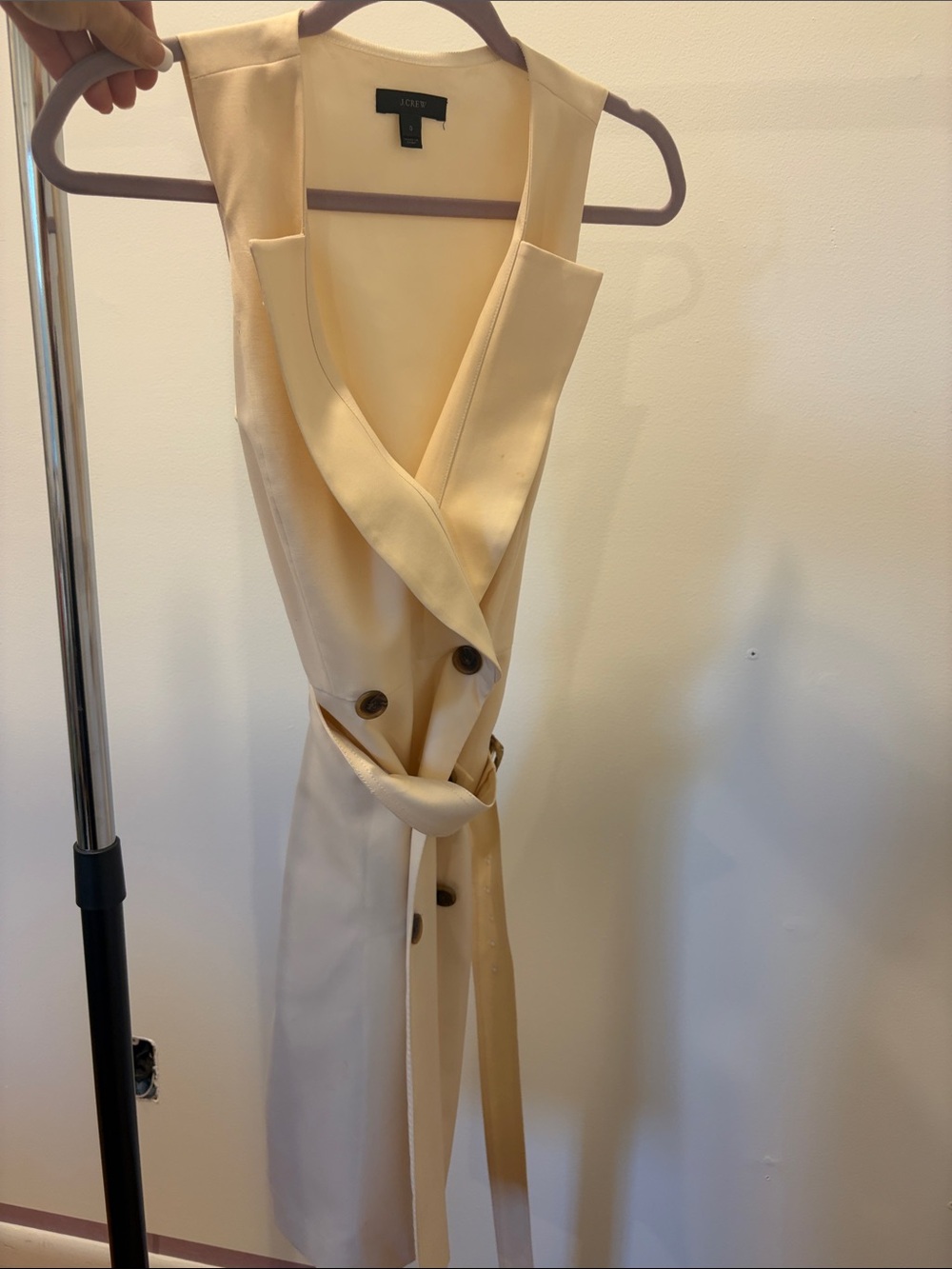 J Crew Tan Wrap Dress